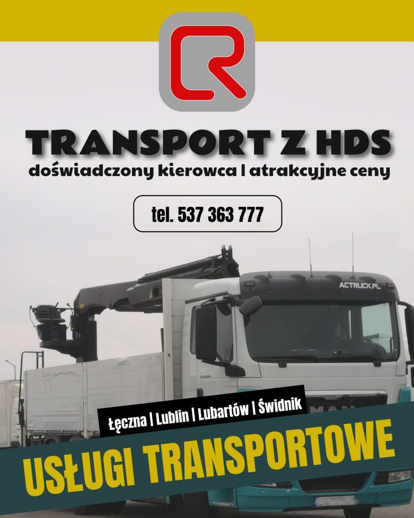 usługi transportowe Łęczna - transport materiałów budowlanych z HDS